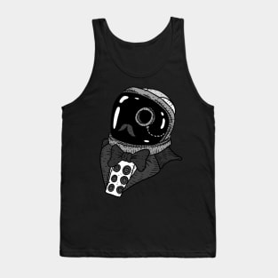 gentlemen astronaut, black and white. Tank Top